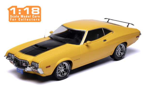 Ford Gran Torino SP Yellow 1972 1/18 Scale