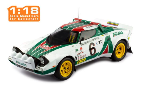 Lancia Stratos HF #6 Rallye Monte Carlo 1976 1:18 Scale