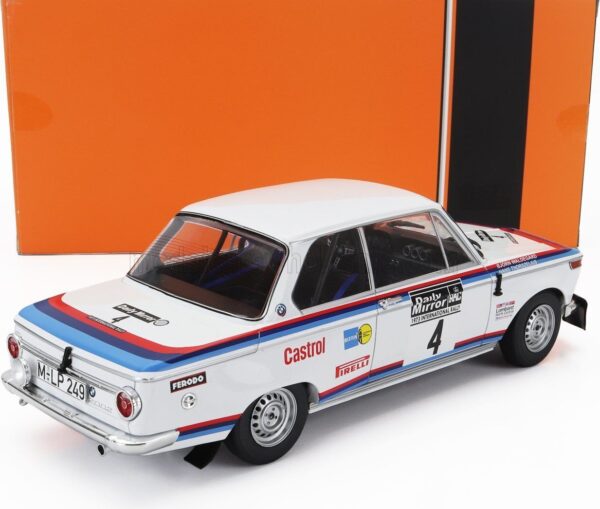 BMW 2002 #4 7th RAC Rallye Gt. Britain 1973 1/18 Scale