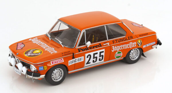 BMW 2002 #255 Rallye Monte Carlo 1973 1/18 Scale