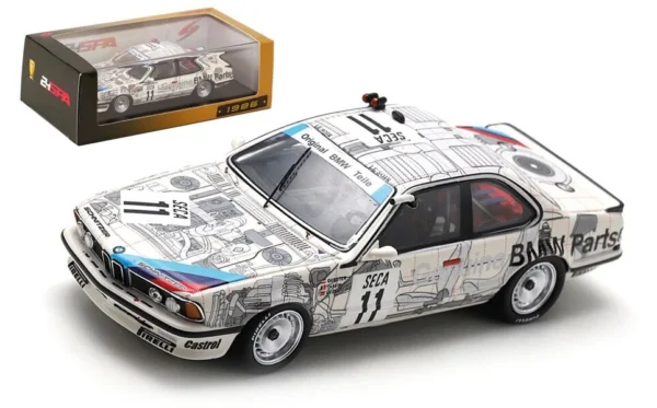 BMW 635 CSi #11 Winner 24h Spa 1986 1/43 Scale