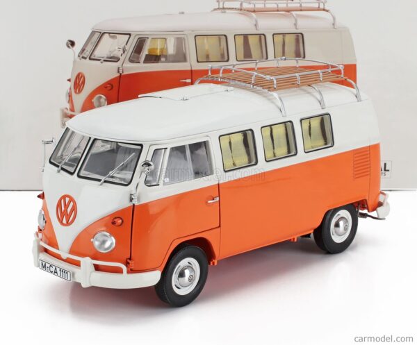 Volkswagen T1 Camper 1959 Orange 1/18 Scale