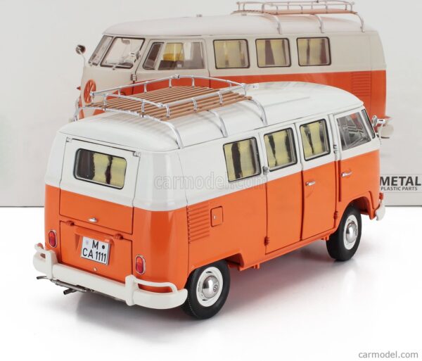 Volkswagen T1 Camper 1959 Orange 1/18 Scale