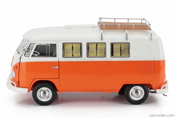 Volkswagen T1 Camper 1959 Orange 1/18 Scale