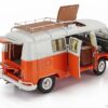 Volkswagen T1 Camper 1959 Orange 1/18 Scale