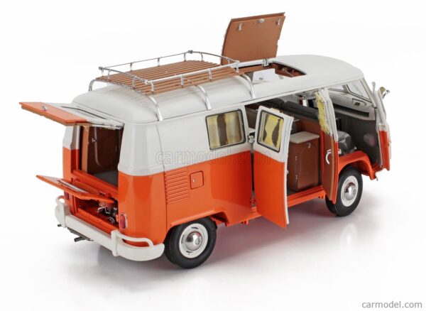 Volkswagen T1 Camper 1959 Orange 1/18 Scale