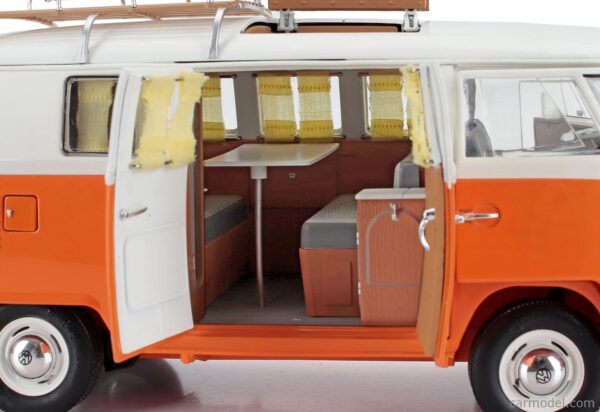 Volkswagen T1 Camper 1959 Orange 1/18 Scale