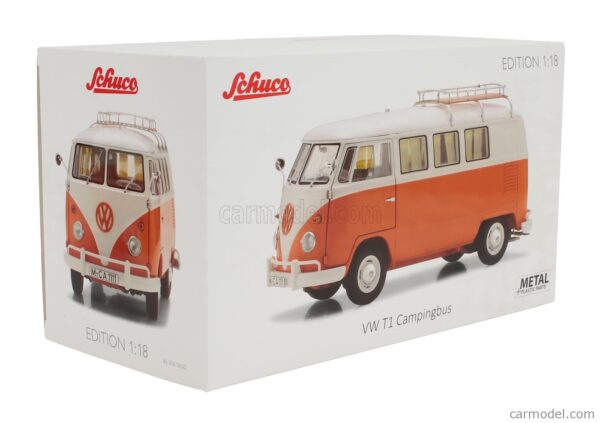 Volkswagen T1 Camper 1959 Orange 1/18 Scale