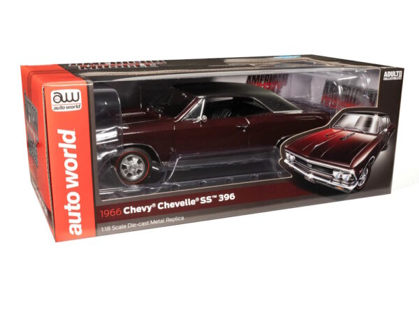 Chevrolet Chevelle SS396 1966 Maroon 1/18 Scale