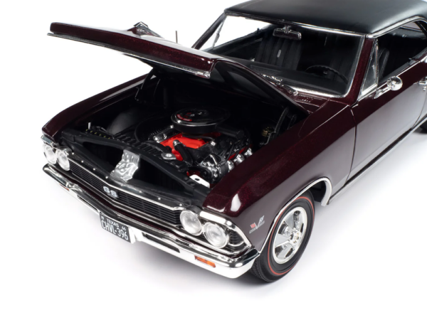 Chevrolet Chevelle SS396 1966 Maroon 1/18 Scale
