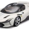 Ferrari Daytona SP3 2022 White Closed Top 1/18 Scale
