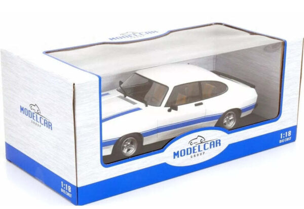 Ford Capri MK2 X-Pack 1975 White 1:18 Scale
