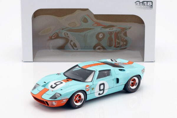 Ford GT40 MK I 1968 #9 Lemans Winner 1/18 Scale