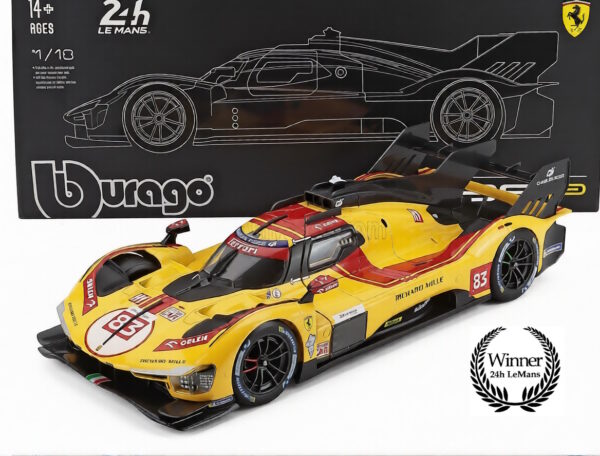 Ferrari - 499p 3.0l Turbo V6 # 83 1/18 Scale Winner 24h Le Mans 2025